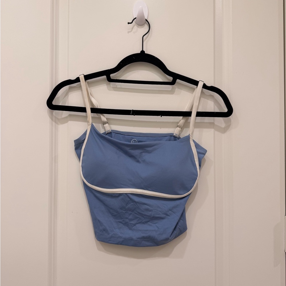 Gilly Hicks Blue and White Crop Top